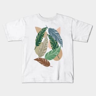 Shell Ginger Leaves Kids T-Shirt